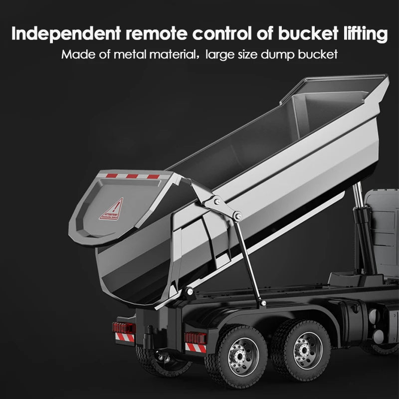 DoubleE 1:20 6Ch Rc Car Remote Control Truck Rc Dump Trucks Electric Model Simulation Engineering Vehicles E590 Kids Boys Gift
