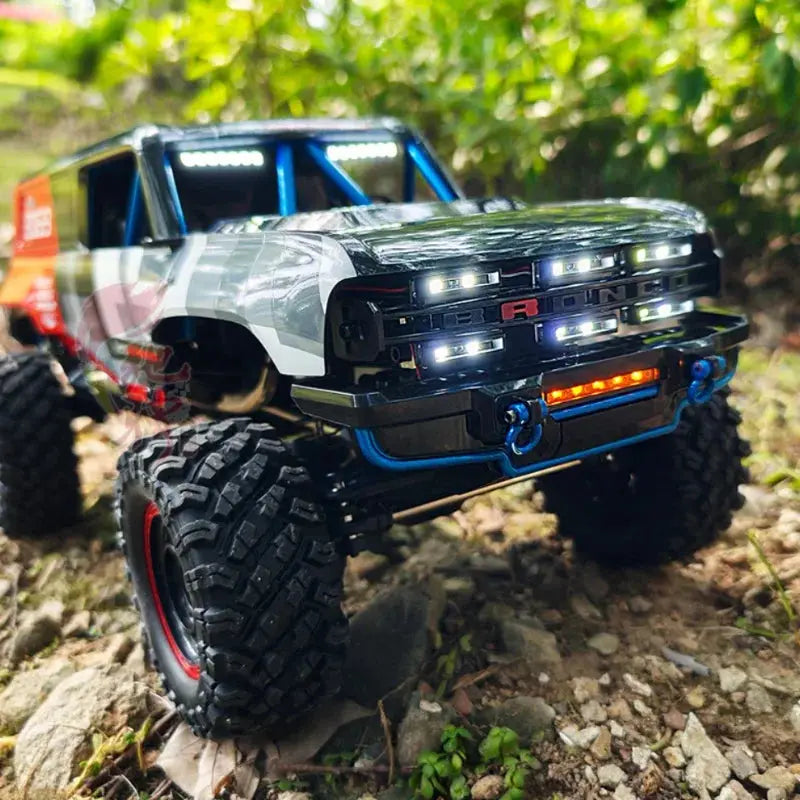 H12P Ford Bronco RC Crawler Brushless 4WD Electric Remote Control Off Road Vehicle LED Lights for Outdoor Adults Random Recon