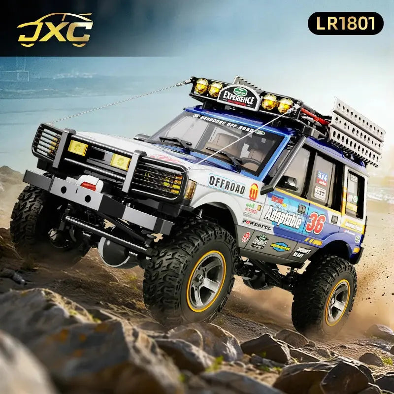 JXC LR1801 1/18  RC Car 4WD 2.4G Remote Control Car Full Proportion Dual Speed Simulation LED Climbing Off-road RC Toy As Gift Random Recon - Random Recon