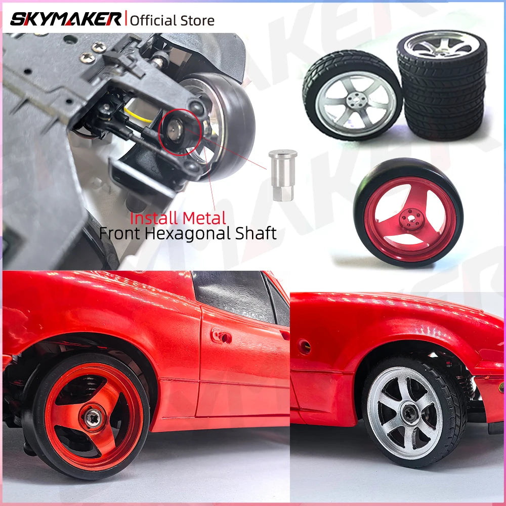 LDRC 1/18 RC Drift Car LD1804 Mazda MX5 2.4GHz with ESP Gyro LED Lights Full Scale Skymaker RC Toy Racing Cars For Kids Toy Gift