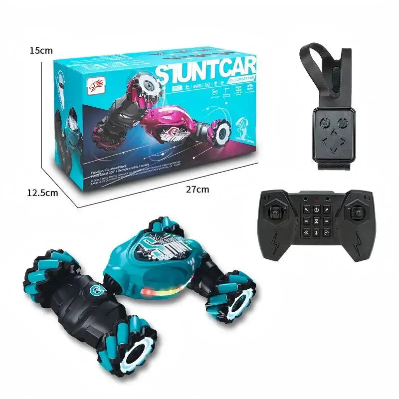 New Arrival Gesture Sensing Deformable Remote Control Car, Viral Hit Gift. 4WD Stunt Twist Off-Road Climbing RC Toy Car, Ideal Birthday & Christmas Present Random Recon