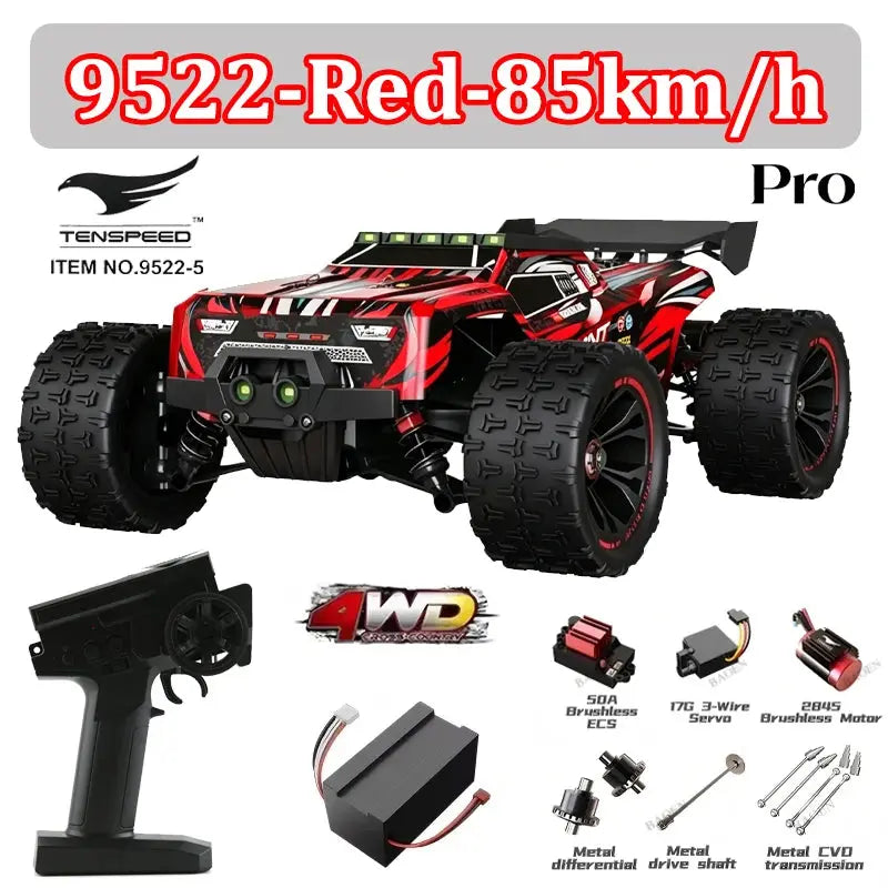 Wltoys 1:16 85KM/H or 50KM/H 4WD RC Car with LED Remote Control Cars High Speed Drift Monster 4x4 Truck for Kids Toys Kids Gift Random Recon - Random Recon