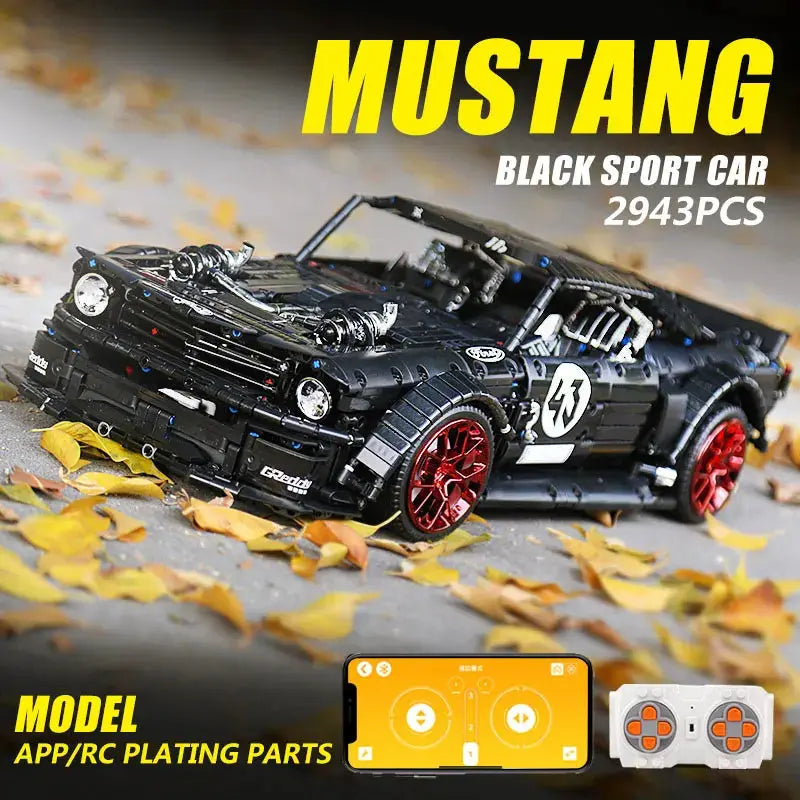 2943pcs City Technical APP Remote Control Mustang Racing Car Building Blocks Model MOC-22970 Bricks Adults Toys Kids Gifts 13108 Random Recon - Random Recon