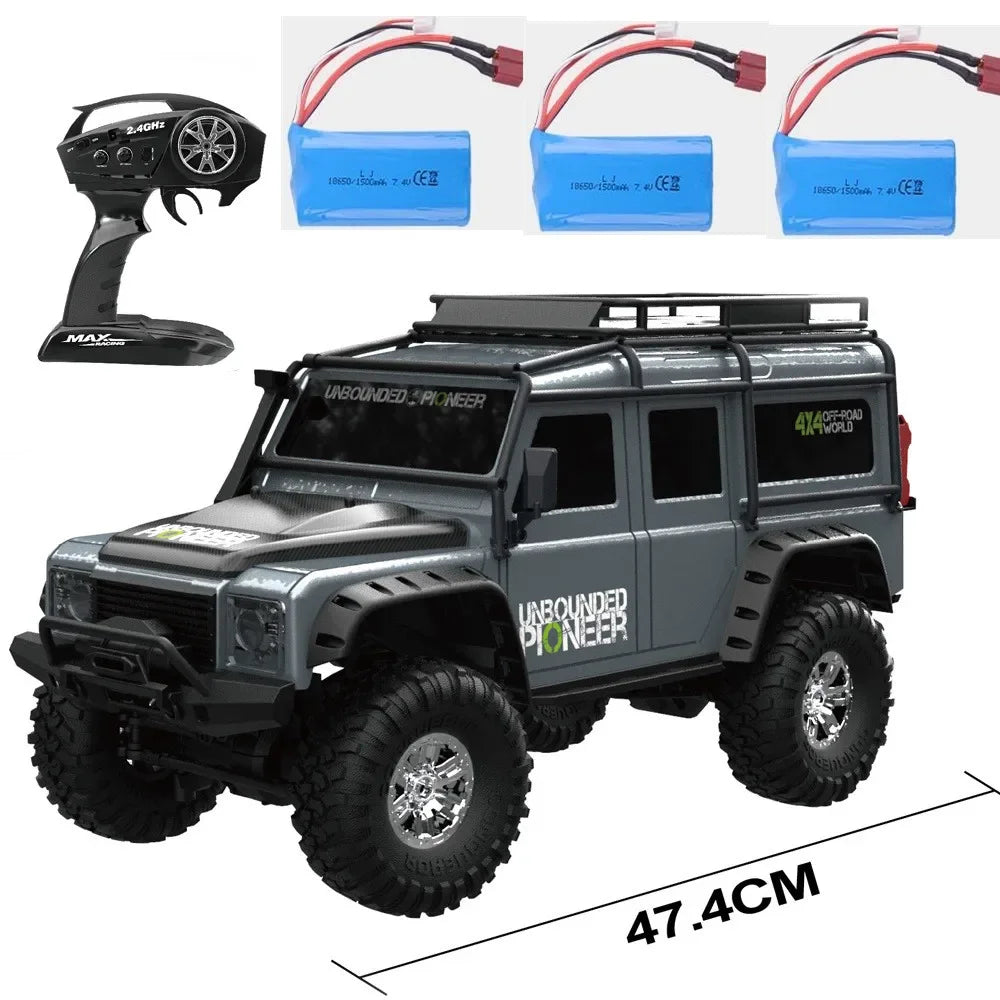 ingress protection Rc Max Tiger3 4X4 Crawler Rally Electric car 1:10 2.4G Rocket Damping  All Terrain Cross-Country RC Car Gift