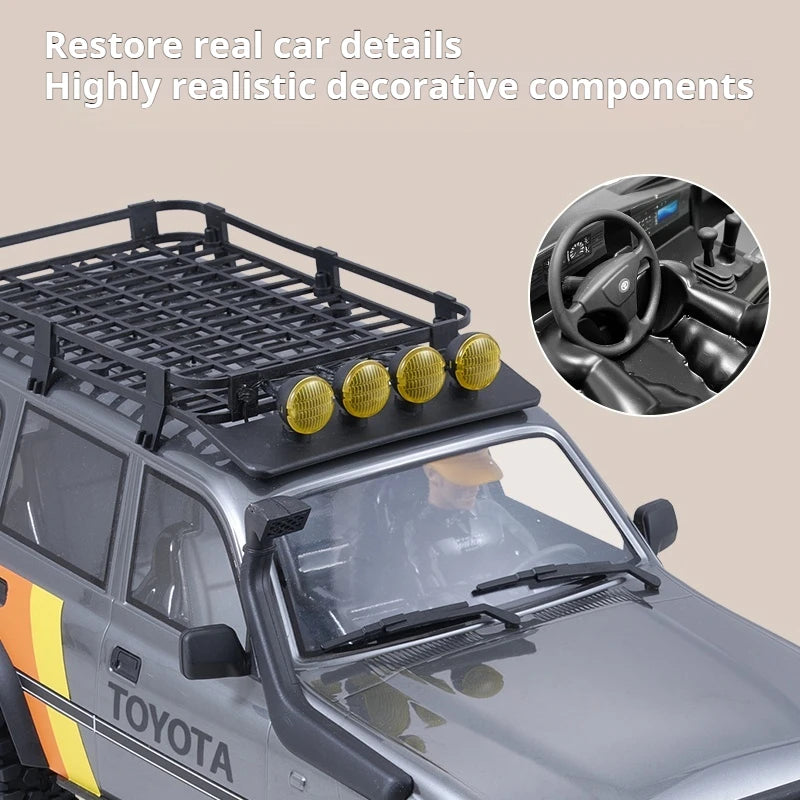 FMS FCX10 1/10 2.4G RC simulation Toyota Land Cruiser LC80 climbing off-road vehicle model remote control adult children toy