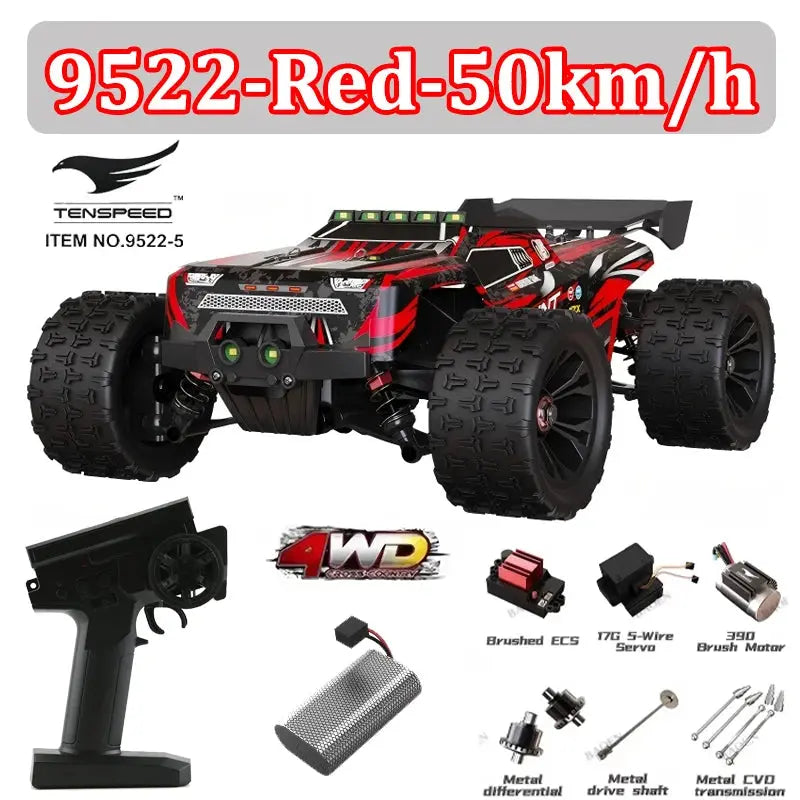 Wltoys 1:16 85KM/H or 50KM/H 4WD RC Car with LED Remote Control Cars High Speed Drift Monster 4x4 Truck for Kids Toys Kids Gift Random Recon - Random Recon