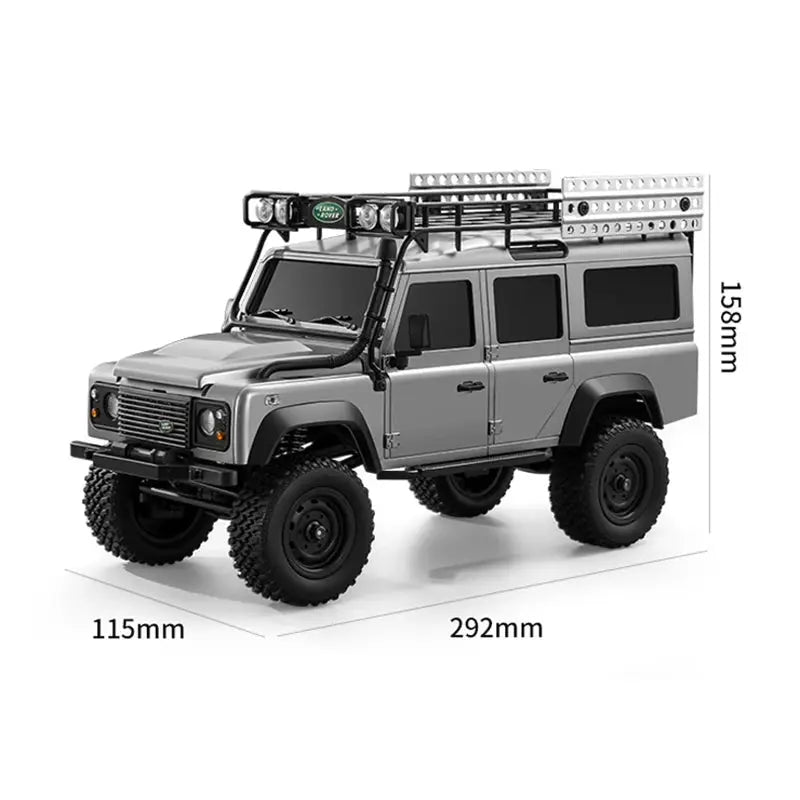 MN MODEL MN111 1/18 RC Car Model Pickup Remote Control Truck Toys With LED 4WD Climbing Off-Road Gifts All Terrain Crawler Random Recon