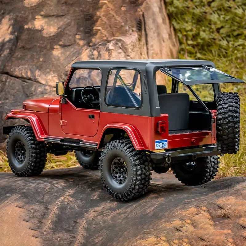 FMS ROCHOBBY 1:10 Mashigan RC Rock Crawler RS Red 4WD Remote Control Off-Road Vehicle Simulation Model Climbing Car RS