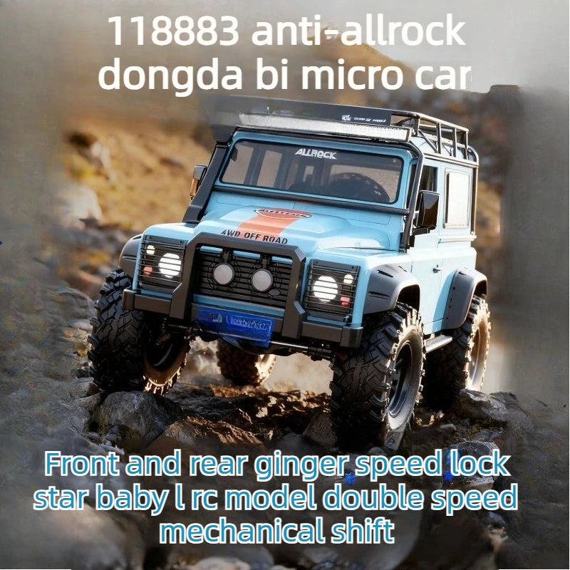MJX H8H 1/8 Brushless RC Rock Crawler 4WD 8CH Transmitter LED Lights Rechargeable All Terrain Professional Remote Control Car