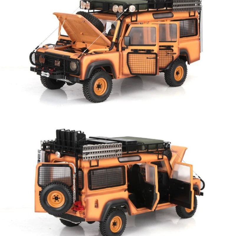 D1RC D110 1/10 RC 4WD Off-road Simulation Remote Control Climbing Car Metal Frame Handmade Old Model