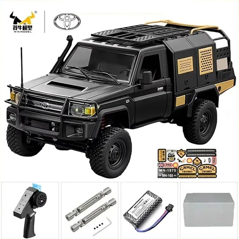 1:12 MN82T Rc Car Skymaker Retro Full-scale Simulation LC79 RTR 2.4g 4WD 280 Motor Remote Control RC Truck Model Car Toy