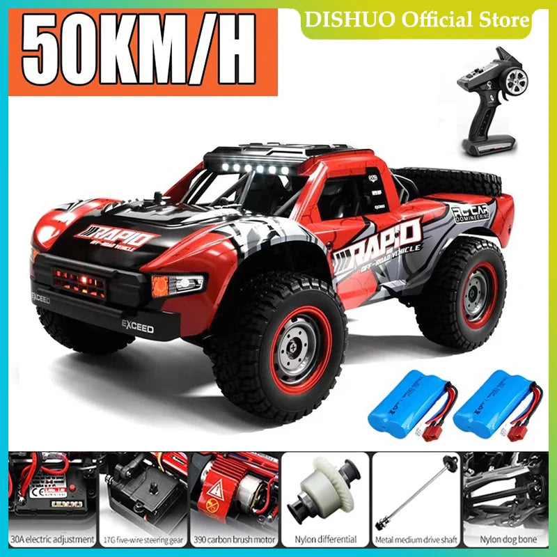 Rc Car Off Road 4x4 50km/h or 70km/h High Speed Brushless Motor Monster Truck 1/16 Desert/Snow Racing Drift Cars Toys for Boys