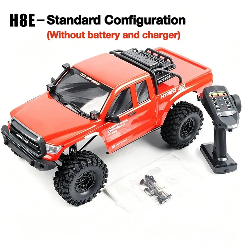MJX H8E Super Large Remote Control Climbing Car 1:8 Brushless High And Low Speed Differential Lock 4WD RC Off-Road Vehicle