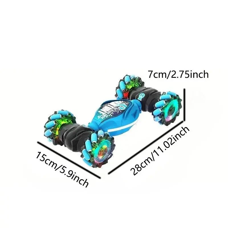 New Arrival Gesture Sensing Deformable Remote Control Car, Viral Hit Gift. 4WD Stunt Twist Off-Road Climbing RC Toy Car, Ideal Birthday & Christmas Present Random Recon