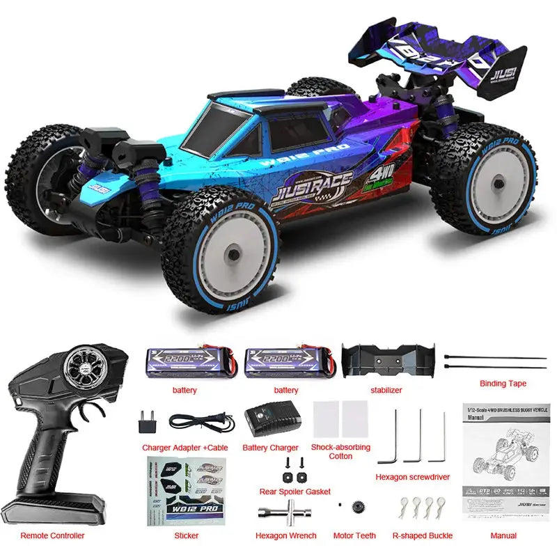 JIUSI WB12 PRO 1/12  RC Car 80KM/H 4WD Racing Car Brushless Remote Control Car Competitive Off-road 4WD RC Car Random Recon - Random Recon