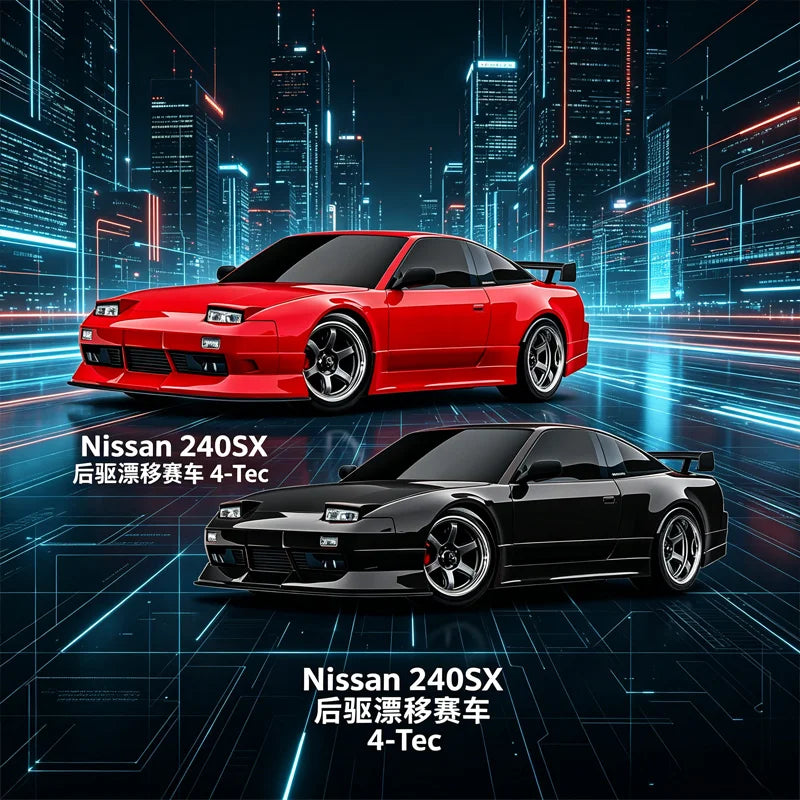 240SX 1/10 4-Tec Rear Wheel Drive RC Drift Car RTR 105247-4 For RC Drifting Racing Hobbyists And Adult Players
