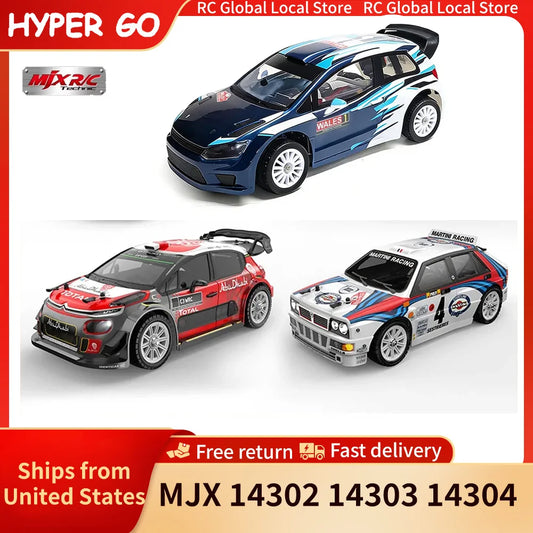HYPER GO RC MJX 14304 14303 14302 High Speed Drift Car  With Gyroscope - Electric Toy for Kids Volkswagen Racing Gift