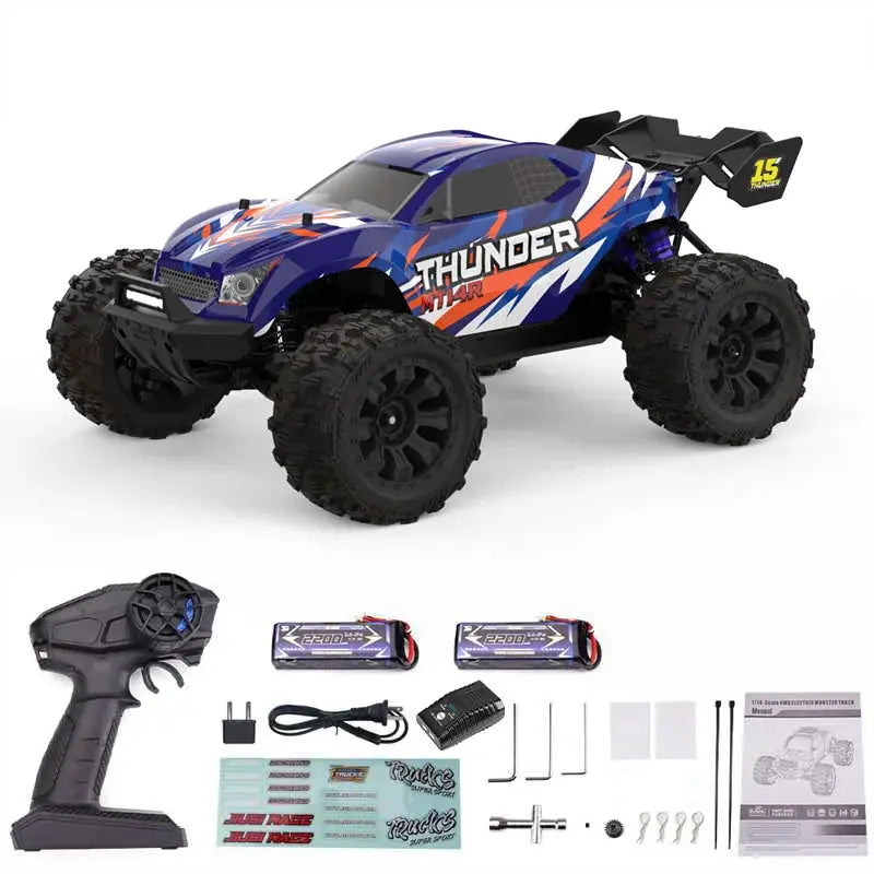 JIUSI MT14R 1/14 Brushless RC Car - 80km/h 2.4G Off-Road Racer Random Recon
