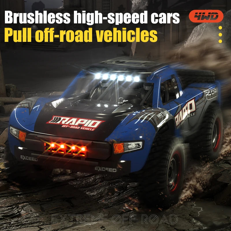 1/14 4WD RC Car 50KM/H High Speed Drift Pickup 2.4G Off-road Brushed Remote Control Vehicle Truck Model Adults Toys