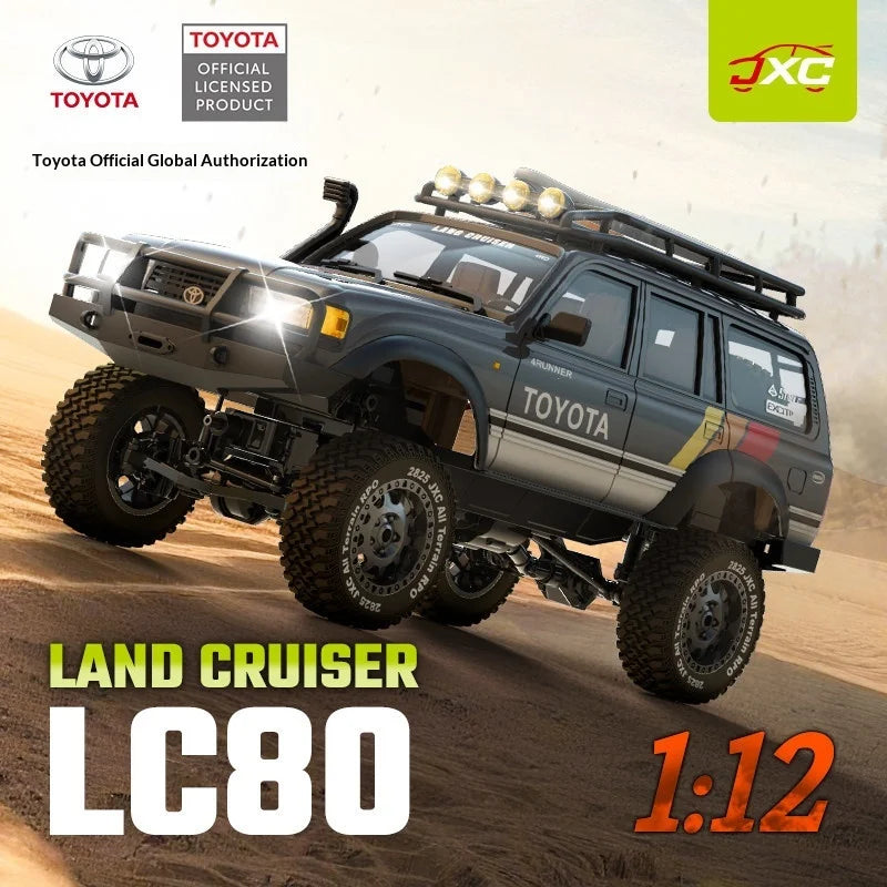 Jxc 1:12 Lc80 3-Channel Simulate Toyota Remote Controlled Electric Four-Wheel Drive Climbing Off-Road Vehicle 20g Servo Motor Rc