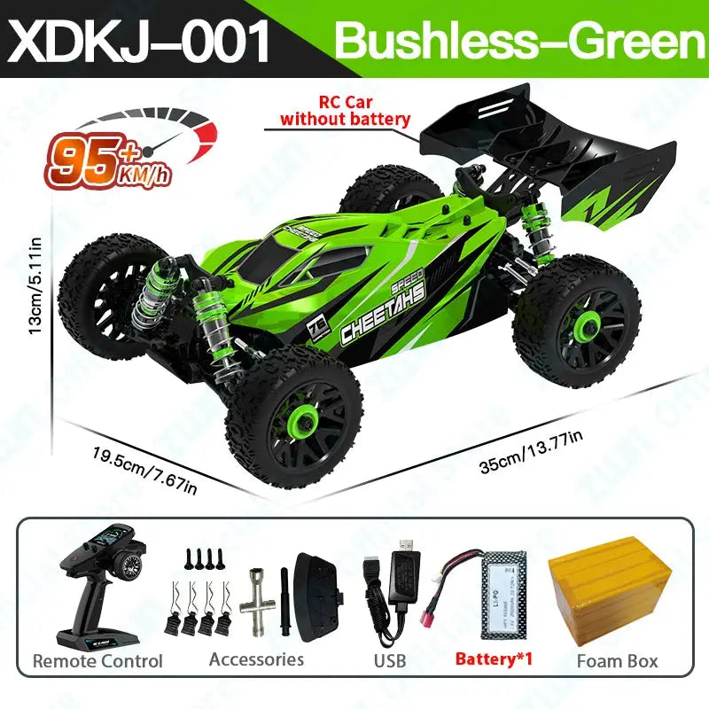 Professional 95KM/H 4WD RC Cars 3S Racing Car 1/14 Brushless High Speed Competitive Drift Remote Control Toys vs Wltoys 144010 Random Recon