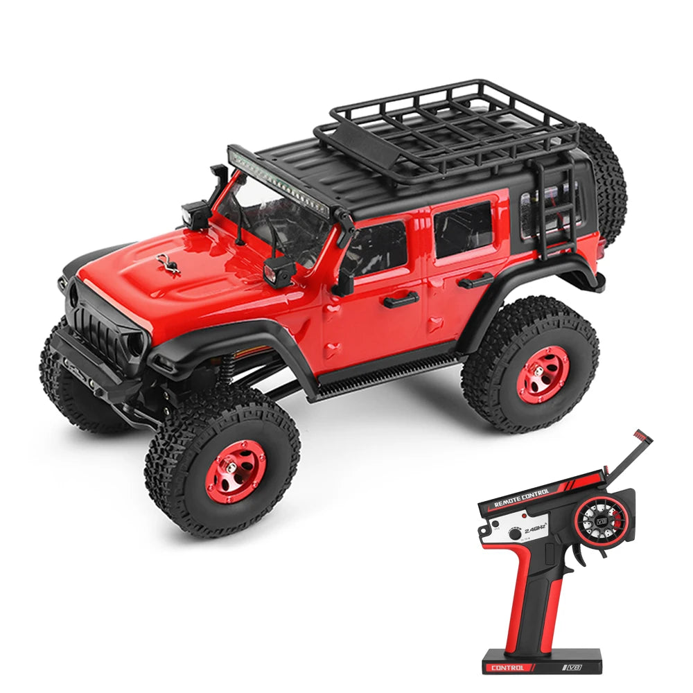 Wltoys 2428 1/24 RC Car 4WD Off-road Electric Crawler 130 Carbon Brush Motor 3KM/H Remote Control Car Toys for Boys Adults