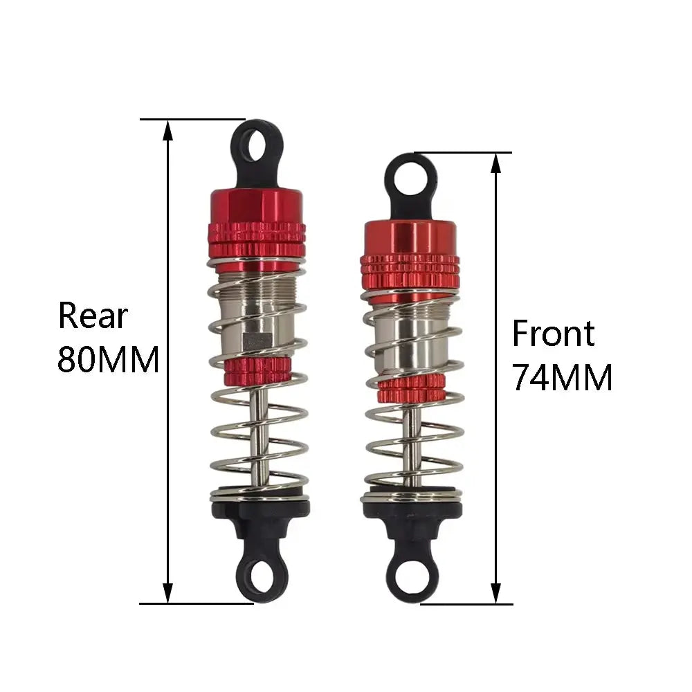 Metal Shock Absorber 74/80mm Oil Immersed for MJX Hyper Go 14210 H14BM 16208 16209 16210 H16BM RC Monster Truck Upgrade Parts Random Recon