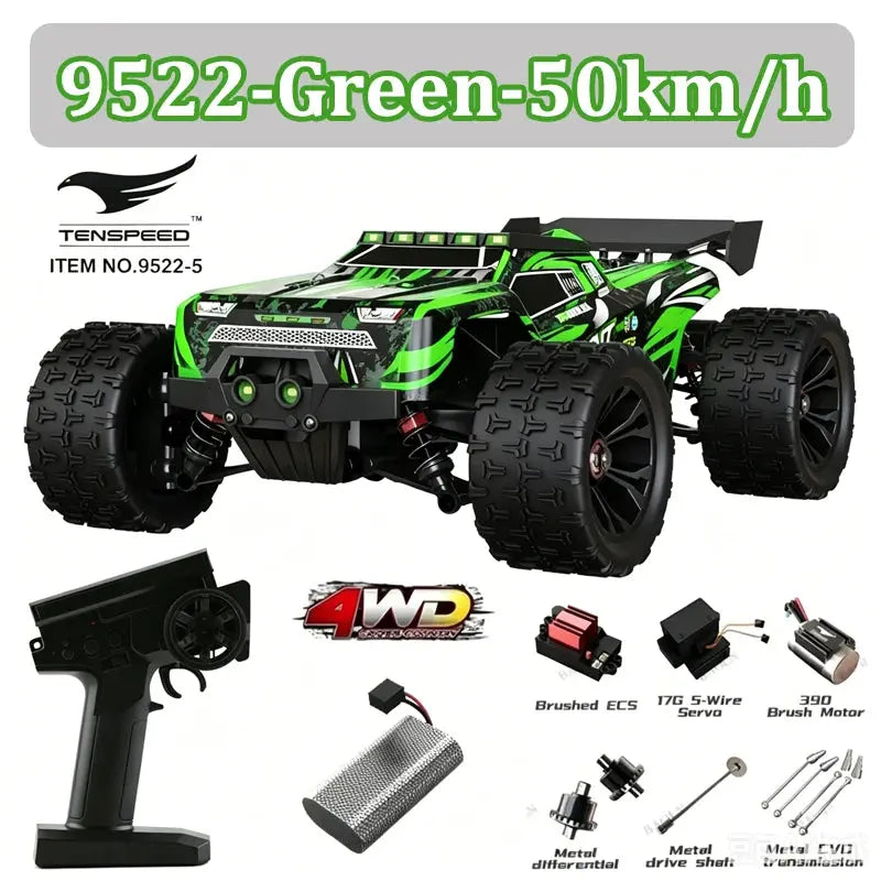 Wltoys 1:16 85KM/H or 50KM/H 4WD RC Car with LED Remote Control Cars High Speed Drift Monster 4x4 Truck for Kids Toys Kids Gift Random Recon - Random Recon