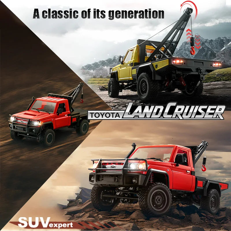 1:12 MN82T Rc Car Skymaker Retro Full-scale Simulation LC79 RTR 2.4g 4WD 280 Motor Remote Control RC Truck Model Car Toy
