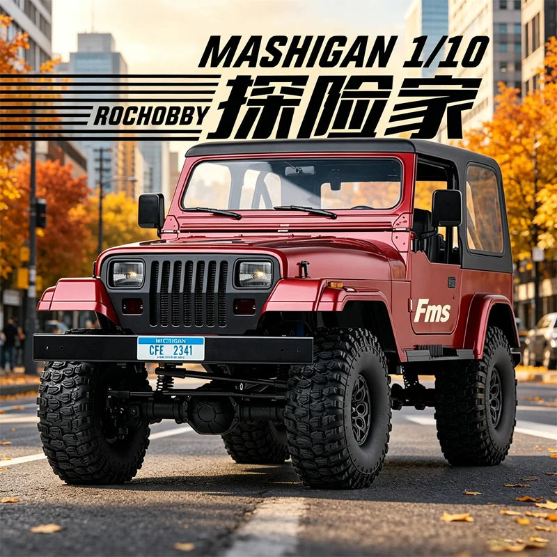 FMS Climbing Car 1/10 Explorer Cross-Country like a Real Hard Shell Car Model Electric Car Model RC Remote Control Car