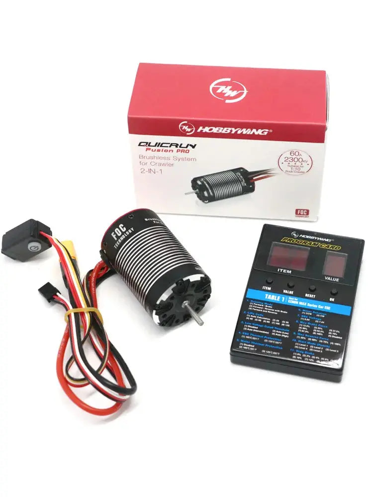 Hobbywing QuicRun Fusion Pro 540 2300KV Motor with Built-In 60A ESC Random Recon