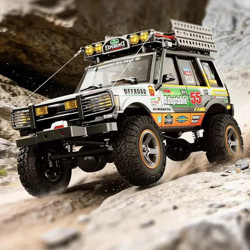 JXC LR1801 1/18  RC Car 4WD 2.4G Remote Control Car Full Proportion Dual Speed Simulation LED Climbing Off-road RC Toy As Gift Random Recon - Random Recon