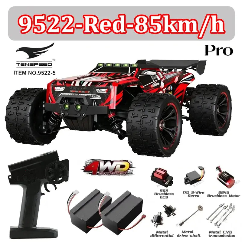 Wltoys 1:16 85KM/H or 50KM/H 4WD RC Car with LED Remote Control Cars High Speed Drift Monster 4x4 Truck for Kids Toys Kids Gift Random Recon - Random Recon