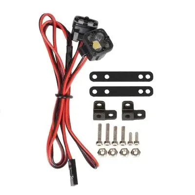 RC Bright LED Lights Headlight Spotlight for 1/10 RC Car Crawler Axial Traxxas TRX4 TRX6 SCX10 90046 AXI03007 Wraith Gen8 VS4-10 Random Recon