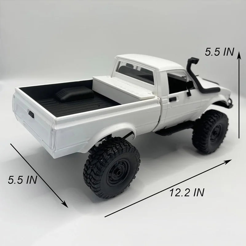WPL C24-1 1:16 2.4G 4WD Full Proportional RC Truck Off Road Rock Crawler Remote Control Climbing Vehicle Model Toy Gift For Boys
