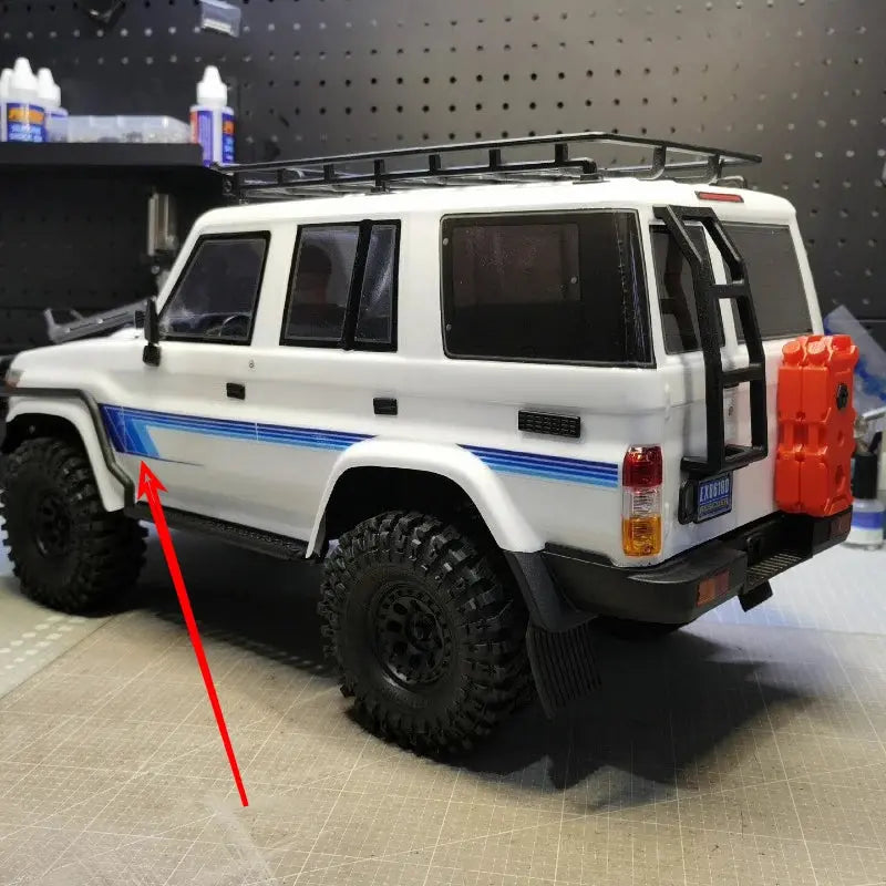 1/10 RC Sticker Decals for RGT LC76 EX86190 Toyota Land Cruiser Body Decoration – Orange Red & Blue Color Available  Accessories Random Recon - Random Recon