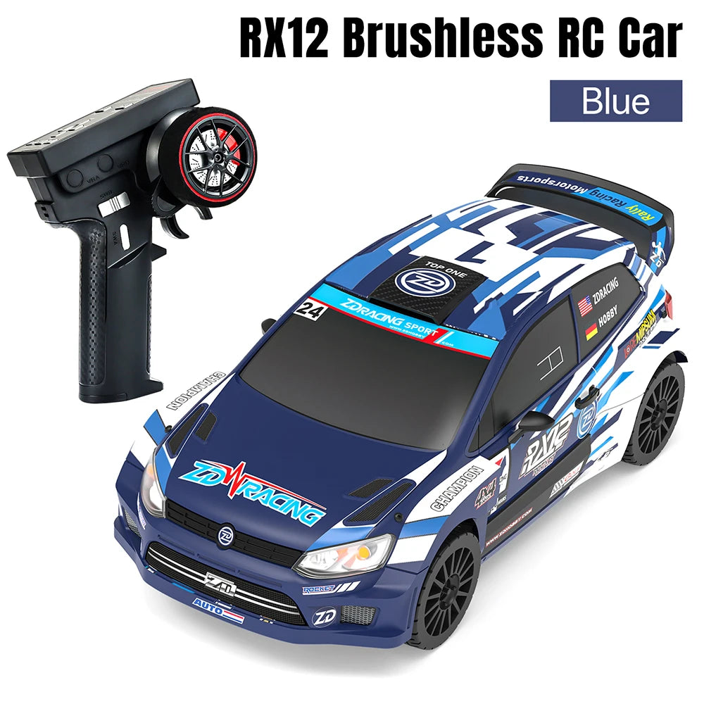 ZD RX12 1:12 RC Remote Control Rally Car 6-Channel 70KM/H Electric High-Speed Brushless 4WD Racing Car Remote Control Car RTR