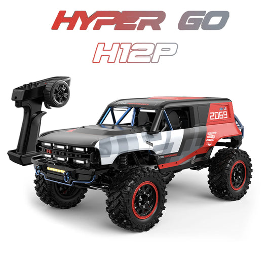 HYPER GO MJX H12P 1/12 RC Crawler High Speed 4WD Climbing Car 2.4G Remote Control Car Brushless Off Road Vehicle Toy