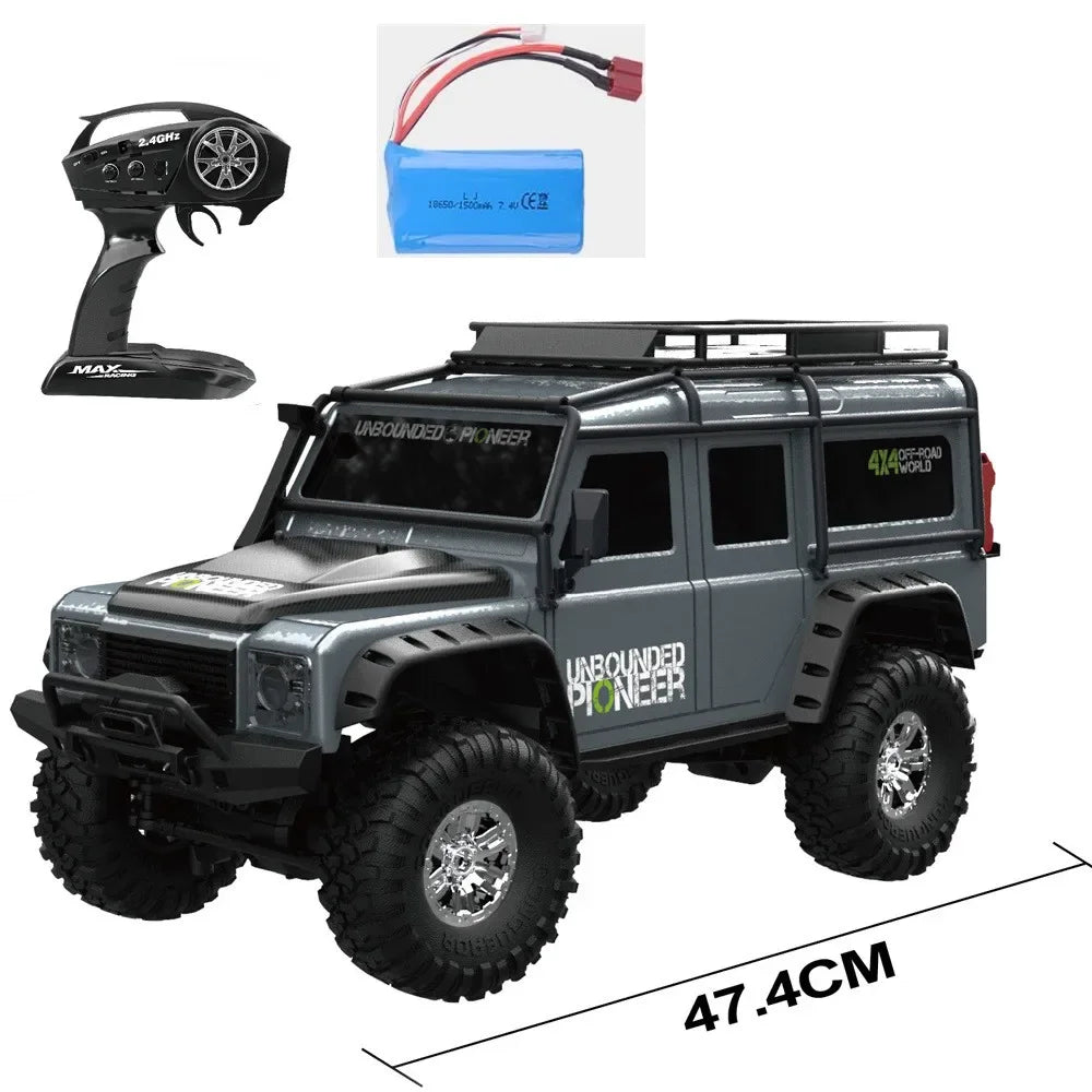 ingress protection Rc Max Tiger3 4X4 Crawler Rally Electric car 1:10 2.4G Rocket Damping  All Terrain Cross-Country RC Car Gift