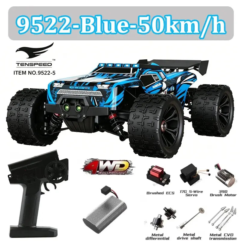 Wltoys 1:16 85KM/H or 50KM/H 4WD RC Car with LED Remote Control Cars High Speed Drift Monster 4x4 Truck for Kids Toys Kids Gift Random Recon - Random Recon