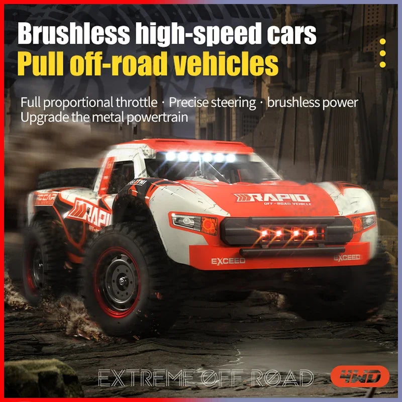 Rc Car Off Road 4x4 50km/h or 70km/h High Speed Brushless Motor Monster Truck 1/16 Desert/Snow Racing Drift Cars Toys for Boys