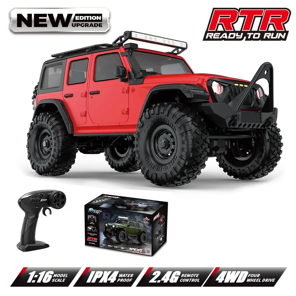 1:16 Scale Ford Bronco RC Rock Crawler Monster Truck 4WD High-Speed Electric Off-Road Toy Car for Boys Outdoor Gifts Random Recon