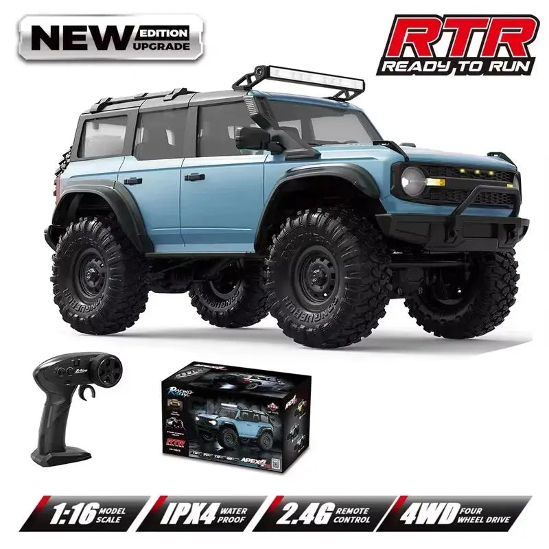 1:16 Scale Ford Bronco RC Rock Crawler Monster Truck 4WD High-Speed Electric Off-Road Toy Car for Boys Outdoor Gifts Random Recon