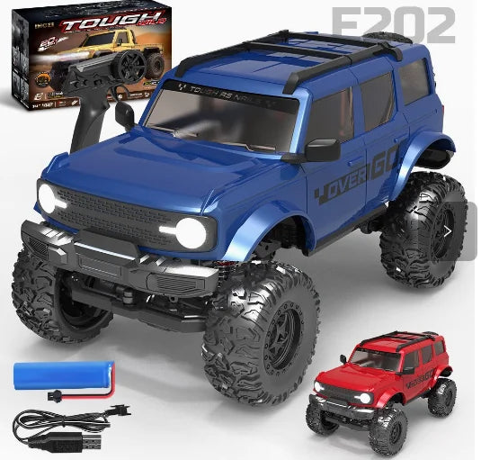 E201 1/20 Rc Car E202 Full Proportion 4WD Tough Wild 20km/h High-speed Rock Climbing Off-road Vehicle Children's Car Toy Gift
