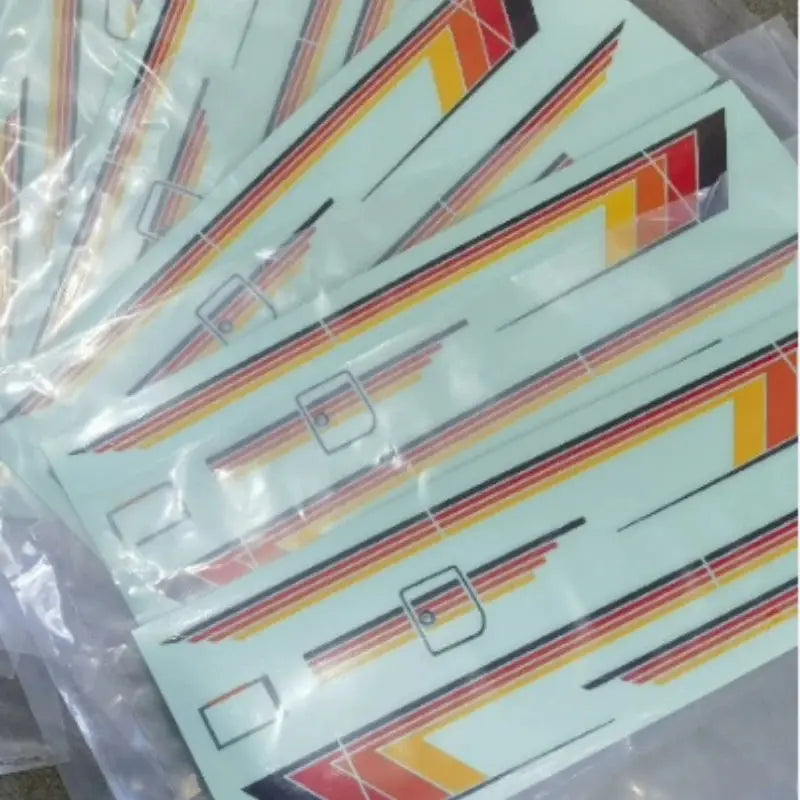 1/10 RC Sticker Decals for RGT LC76 EX86190 Toyota Land Cruiser Body Decoration – Orange Red & Blue Color Available  Accessories Random Recon - Random Recon