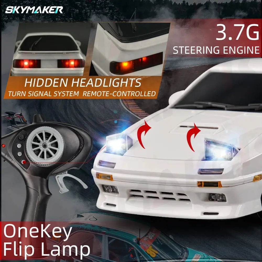 Skymaker 1/18 RC Drift Car LD1801 AE86 / LD1802 RX-7 FC - 2.4G with Gyro and LED Random Recon