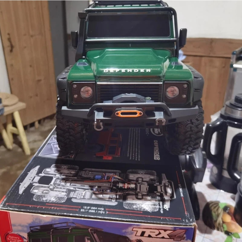 Traxxas Remote Control Off Road Crawler Trx 4 Electric 4wd Land Rover Defender 82256-4 Rock Crawling For Hobby Enthusiasts Gifts