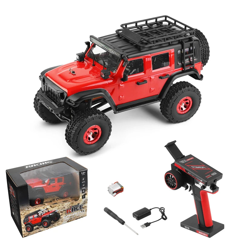 Wltoys 2428 1/24 RC Car 4WD Off-road Electric Crawler 130 Carbon Brush Motor 3KM/H Remote Control Car Toys for Boys Adults