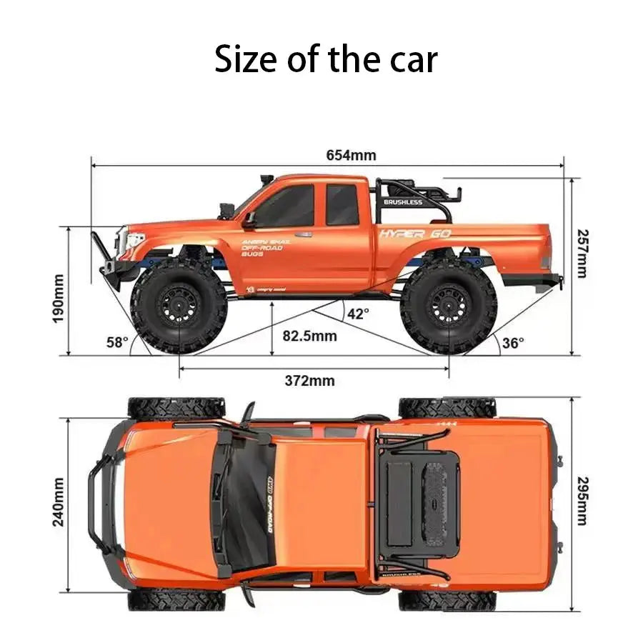 MJX H8E Brushless 1/8 Scale RC Crawler - 4WD, Diff Lock, Hi/Lo Speed - Random Recon