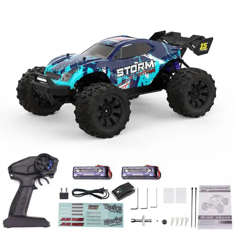 JIUSI MT14R 1/14 Brushless RC Car - 80km/h 2.4G Off-Road Racer Random Recon